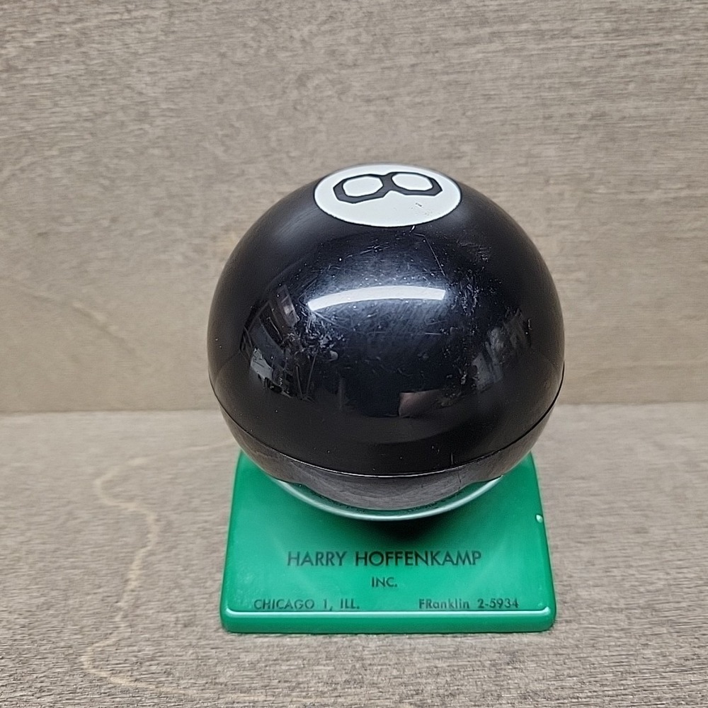 Vintage 8-Ball Trophy Harry Hoffenkamp Inc Chicago Illinois 25th 1924-1949